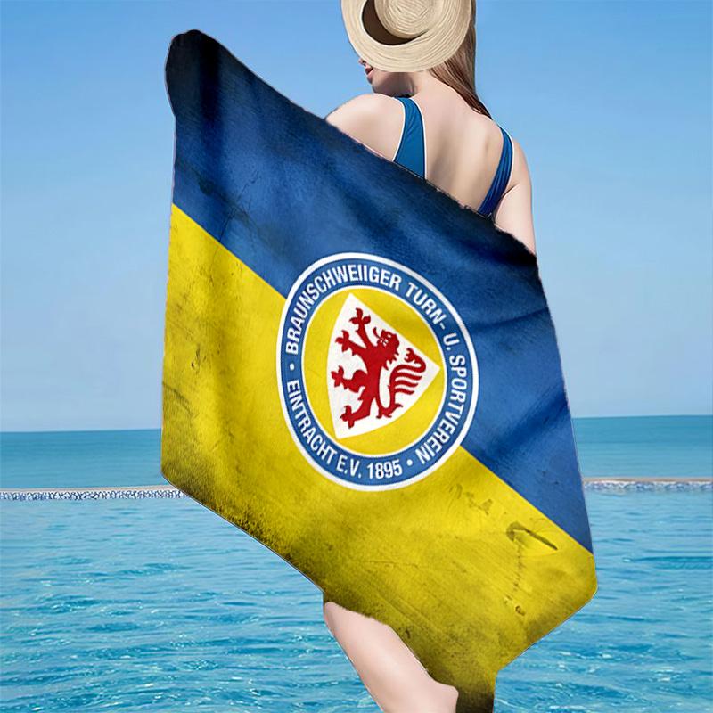1PC Braunschweig Fc Crest Design Beach Towel - Soft, Absorbent Microfiber, Lightweight, Ideal for The Beach, Parties, Travel, Camping fan gifts