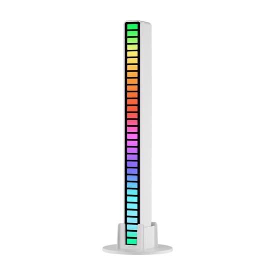 Yousheng RGB Lamp Music Rhythm Pickup Light Multiple Modes 5 Speeds Battery Operated Desktop Sound Control Lamp Ambient Light