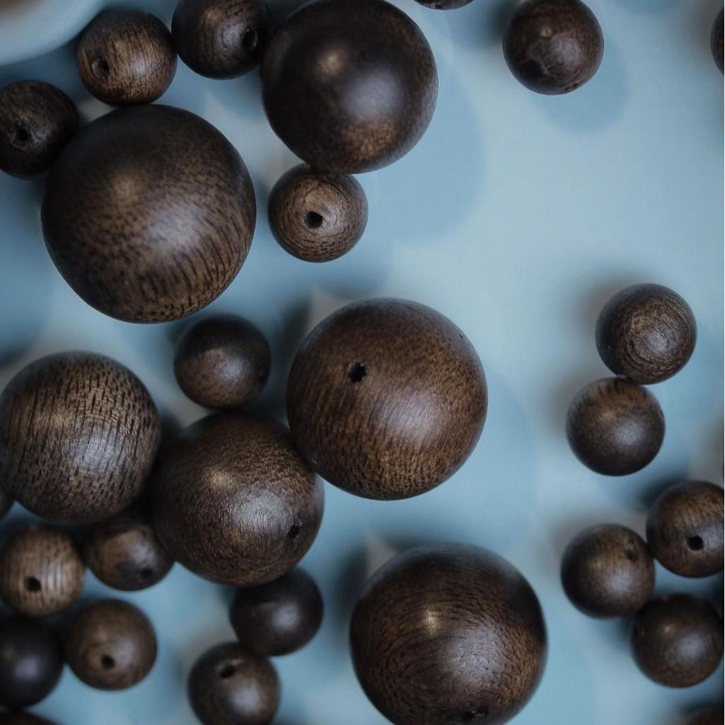 Brunei 9-Point Agarwood Round Beads Bracelet for DIY Buddhist Accessories