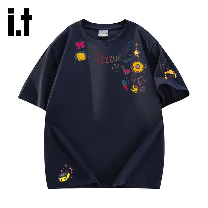 

Izzue Unisex Cotton Round Neck Loose Fit Printed T-Shirt XL