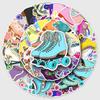 50-Pack Roller Skates Graffiti Stickers: Trendy Cartoon Decorations for Phone and Suitcase