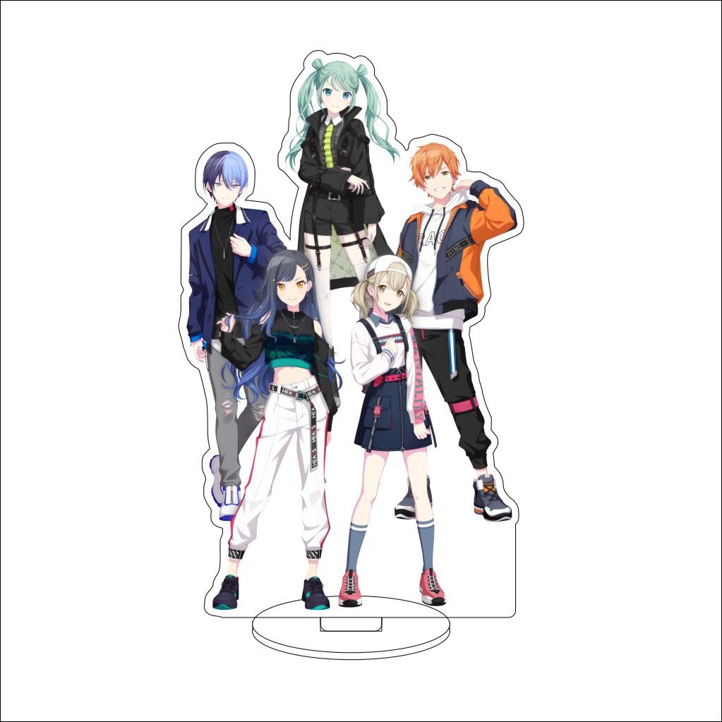 16CM Anime Vocaloid Cosplay Acrylic Stand Ornaments HOSHINO ICHIKA/HANASATO MINORI/momoi airi Figure Stand Halloween Gifts