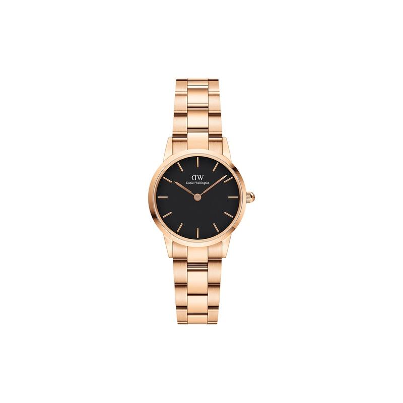 Daniel Wellington European and American watches Quartz movement, stainless steel strap, 28mm, black dial, women's watch, girls watch DW00100214