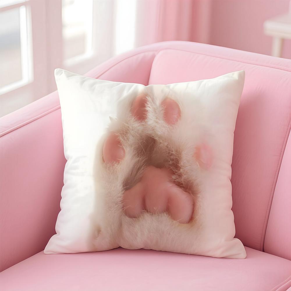 Cats Cushion Cover Linen Cushion Cover Soft Decorative Case For Sofa Home Decor