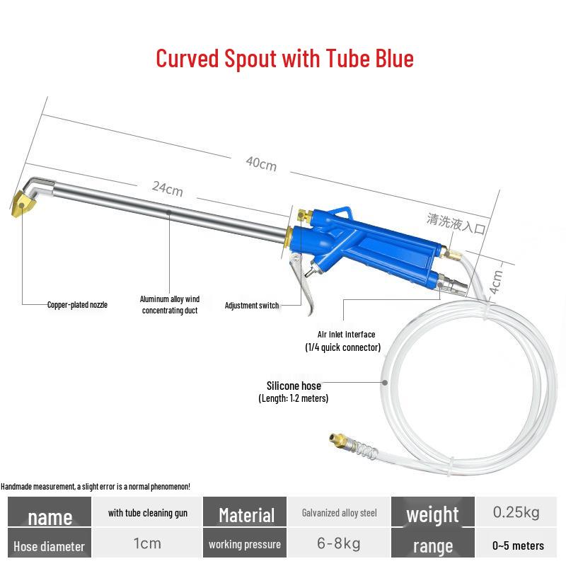 Dual-Use High-Pressure Pneumatic Cleaning Spray Gun for Cars and Engines