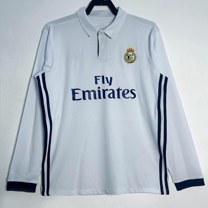 Long Sleeve Retro Football Jersey Men Classic Club National Team Style Sports Training Wear