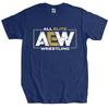 Men Cotton T Shirt Summer Tops Brand All Elite AEW Wrestling AEW Logo Men Tshirt Bigger Size Homme Black Tshirt