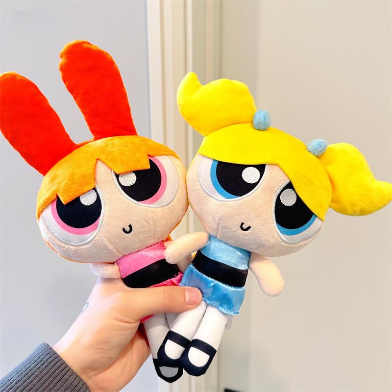 Entzückendes Powerpuff Girls Plüschtier Weiche Cartoon Blossom Bubbles Buttercup Puppe