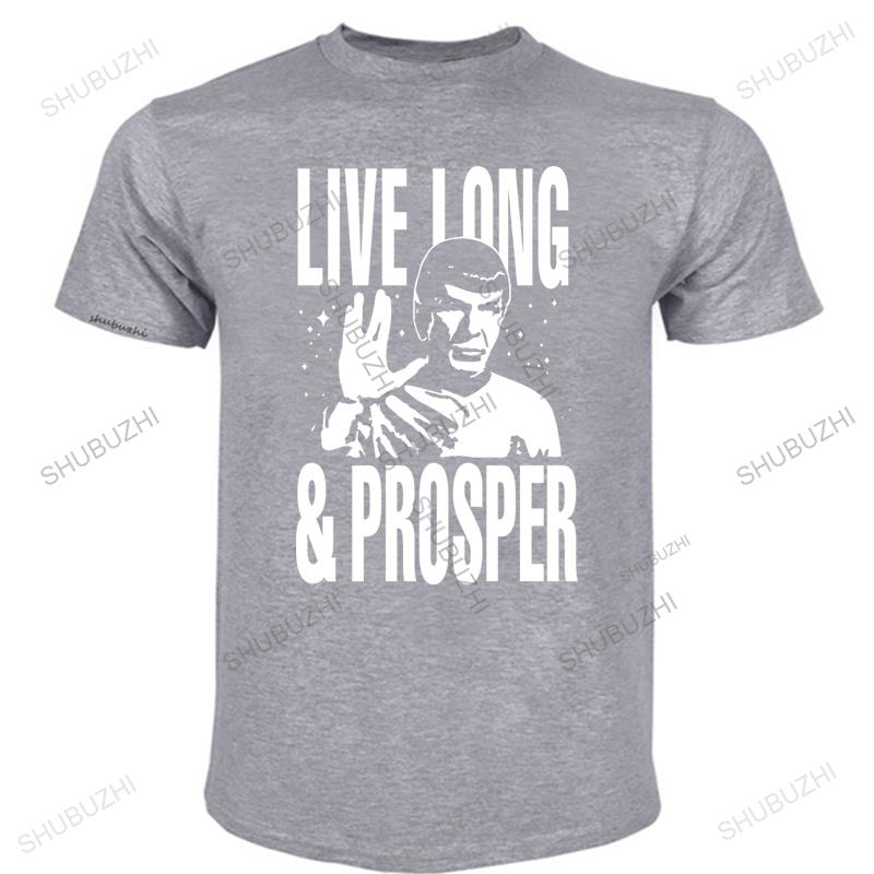 

men s streetwear tee Star Treks Spock Live Long And Prosper Licensed Adult T Shirt fashion t-shirt men cotton brand teeshirt 4XL
