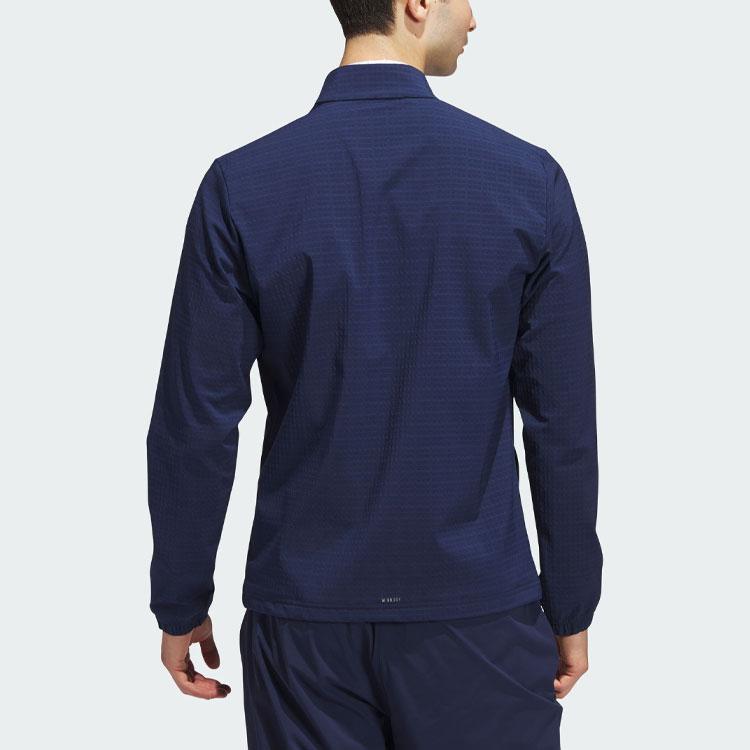 Adidas Ultimate365 Tour Wind.Rdy Half-Zip Pullover Color Block Long Sleeve Jacket Men Jacket Navy-Blue IJ9832