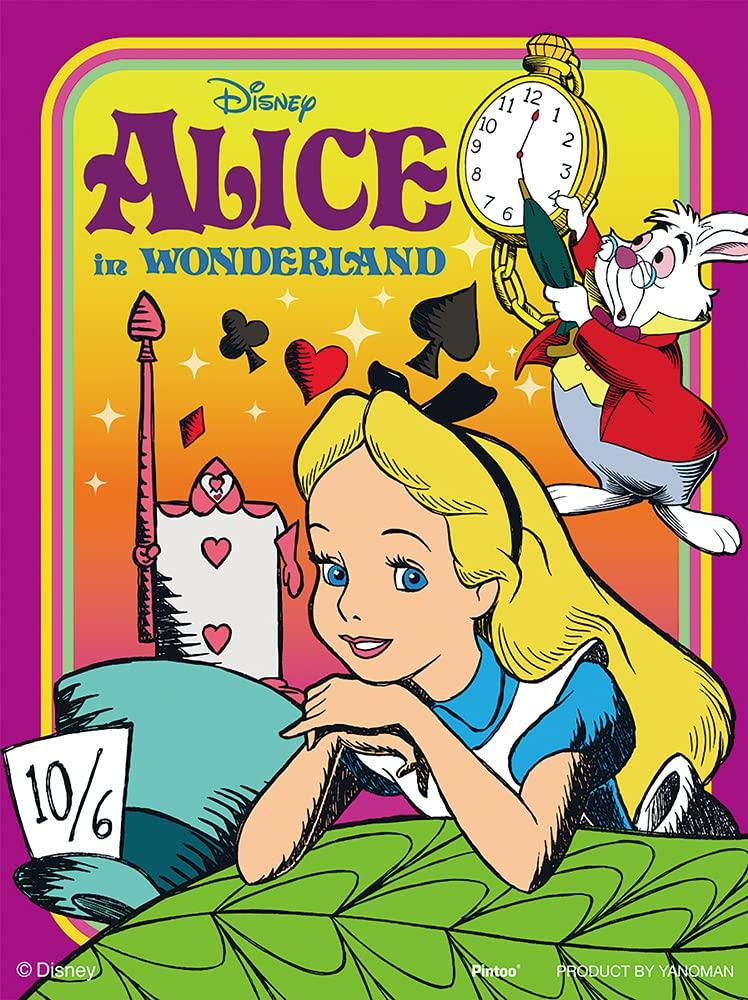 Yanoman 150-Piece Jigsaw Puzzle, Petit Paris Clear Series, Disney Classics: Alice in Wonderland (7.6x10.2cm), 2308-19, with Piece Request Postcard