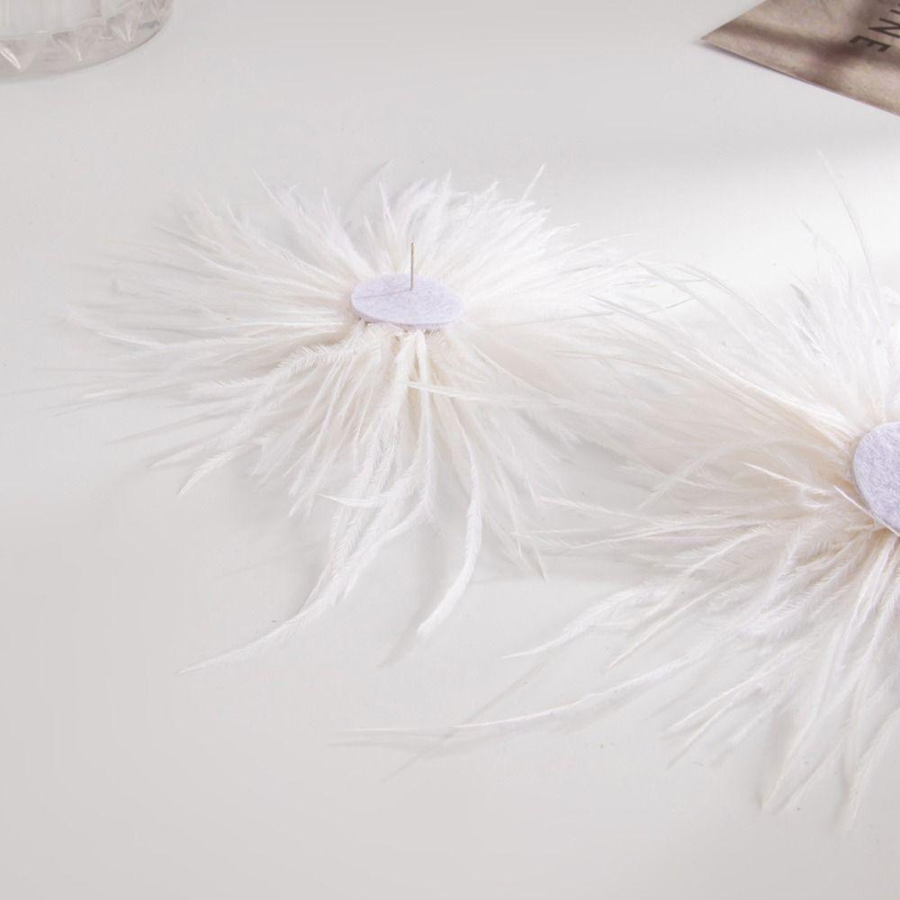 Creative Inlaied Rhinestone Stud Earrings Charm Crystal Dangle Earring Feather Earrings Banquet