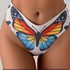 European & American Floral Butterfly Bikini Set - High-End Sexy Two-Piece Sling