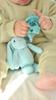 Light Rabbit Plush Toy for Babies with Silicone Pacifier 15cm