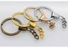Handmade DIY Keychain Kit: Flat Ring & Square Chain A341