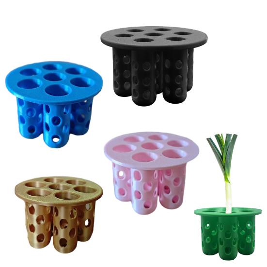 Scallion Regrower 3D Printed Scallion Planter Lid 7 Holes or 9 Holes Kitchen Regrowing Tool for Hydroponic Container Easy Scallion Regrowth