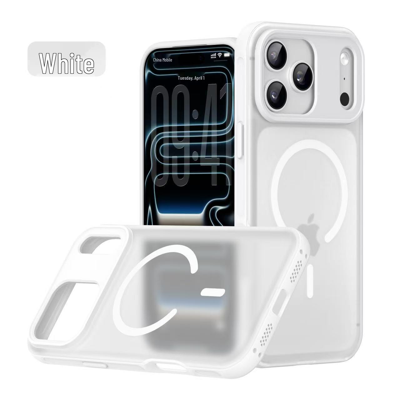 iPhone 17 Pro Magnetic Skin-Feel Case with Rotating Stand & Anti-Drop Protection (Compatible with Apple 16/15 Pro) iPhone 16 Plus