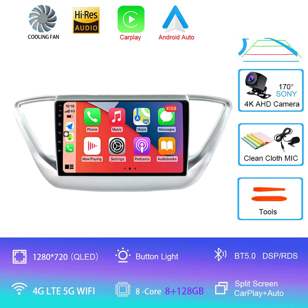 Android 14 Car Radio For Hyundai Solaris 2 2017 - 2020 Multimedia Video Player Navigation Stereo No 2din 2 Din Dvd