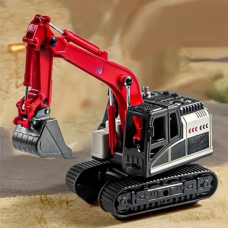 Inertia Bulldozer And Excavator Toy With Alloy Shovel For Kids Construction Play