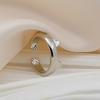 Cute Playful Cat Ear Ring, Student Simple Copper Animal Cat Claw Ring Opening Adjustable
