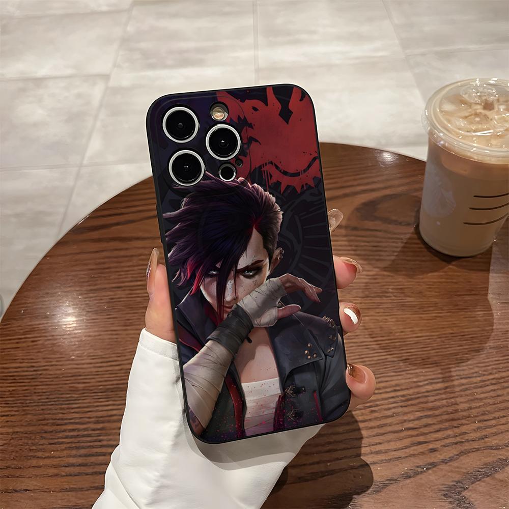 

Arcane Vi C-Caitlyn Phone Case For 15 Pro Max Iphone 14 16 Pro Max 12 15 Plus 13 Pro 11 Xr X Xs Silicone Back Cover iPhone15 ProMax