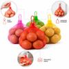 100Pcs Pack Egg Net Bag With Buckles Breathable Mesh Storage Bags Multi-Purpose Drawstring Closure Food Packaging Bags