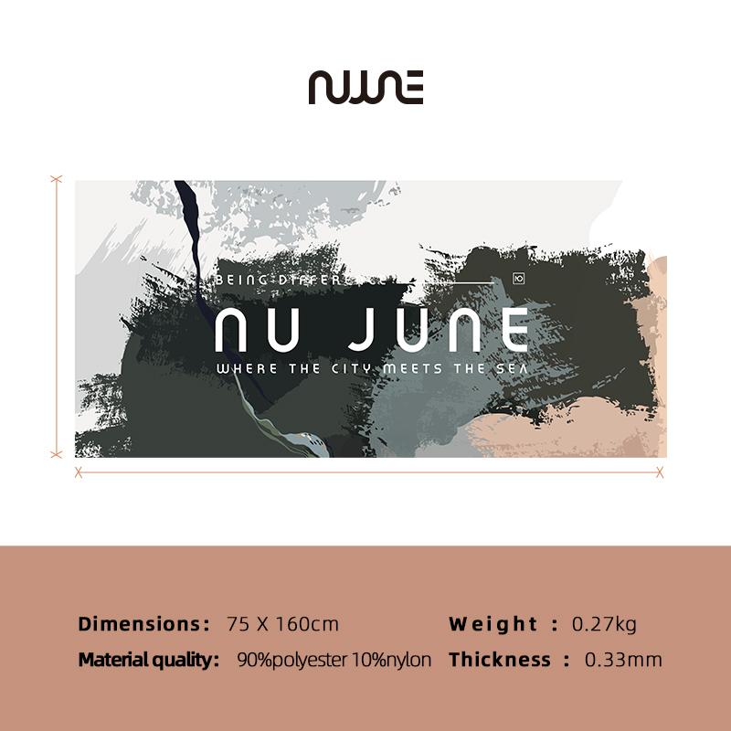 

Nu-June Beach Towel Microfiber Bath Towel Fashion Printing Design Travel Towel Outdoor Water Sports Quickdrying Swimming Towel W30*H60(CM)