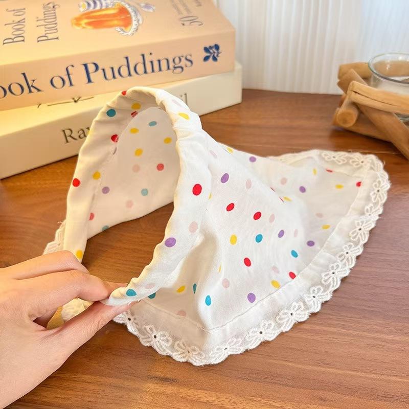 Scarf Headband French Retro Plaid Sweet And Cute Headscarf