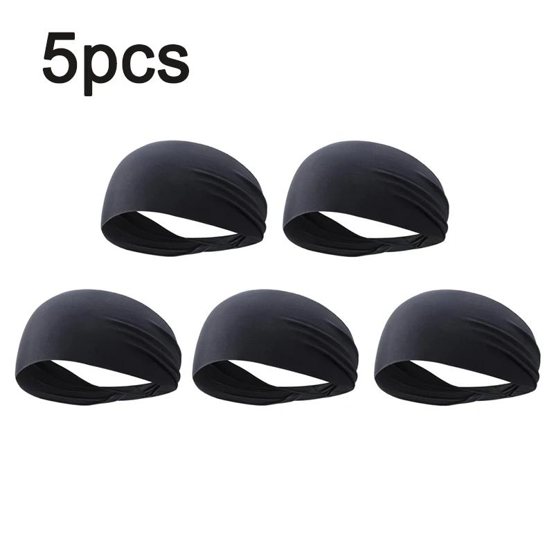 1/3/4/5pcs Elastic Sports Headbands Sweat Absorption Headdress Quick Dry Workout Headband Anti-slip Breathable Sweatbands
