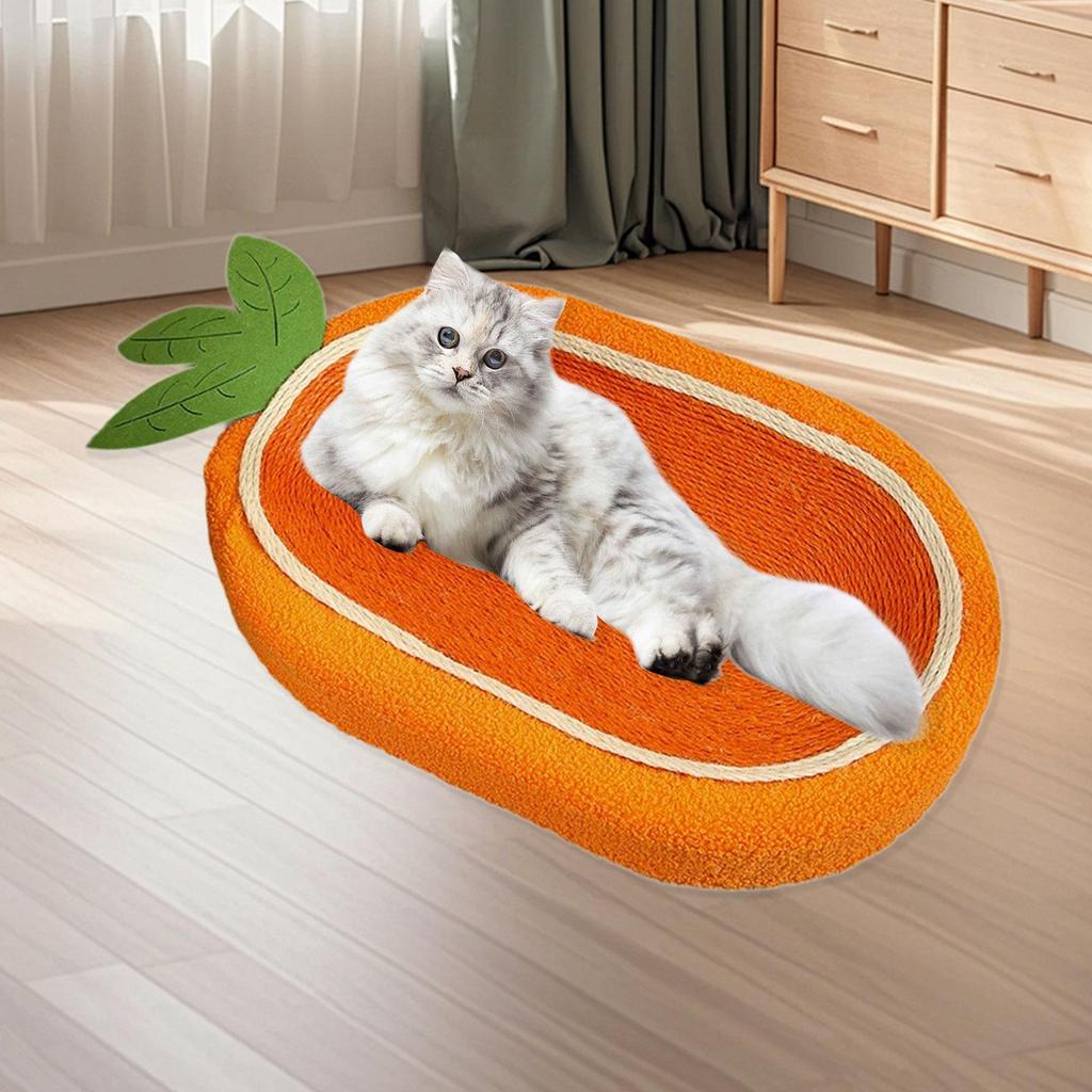 Cat Scratching Board Comfort Round Cats Scratch Pad Wear-resistant Cat Bed Furniture Protector for Rest Play Training Indoor