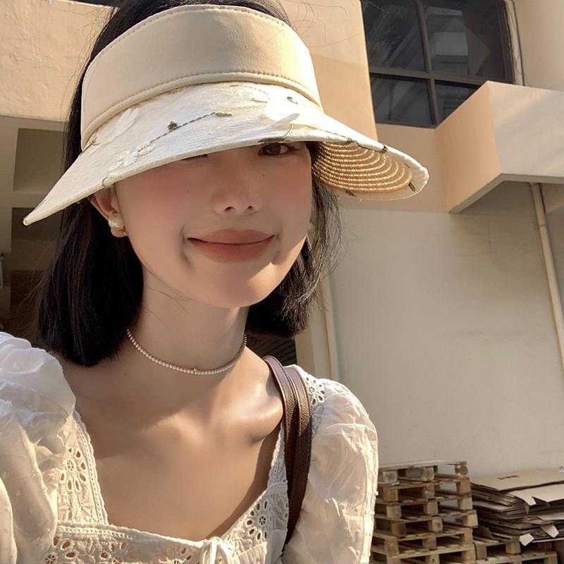 Embroidered Wide Stylish Brim Sun Hat For Women And Men Perfect For Summer Beach Vacations