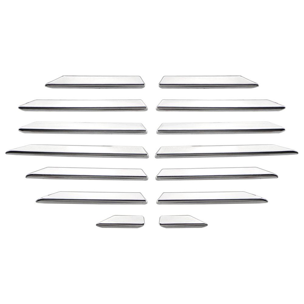 For Peugeot 2008 2019-2025 E2008 2020-2025 Front Fog Light Trim Fog Lamp Decoration Sticker Cover Styliing Mouldings Accessories