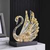 Modern Resin Swan Decorative Figurine Living Room Bedroom TV Cabinet Home Decor Gift Couples Wedding Housewarming