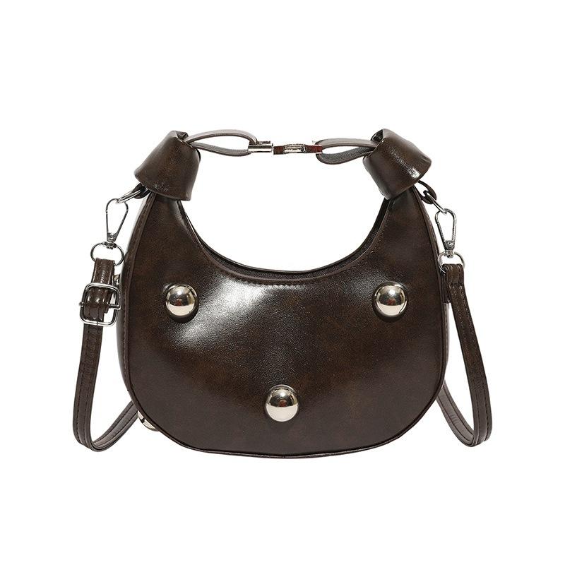 

2025 summer new niche handbag fashion casual shoulder messenger bag personalized small square bag underarm bag