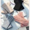 Bow Anti-cold Mittens Soft Elasticity Finger Mittens Soft Thickened Gloves  Autumn