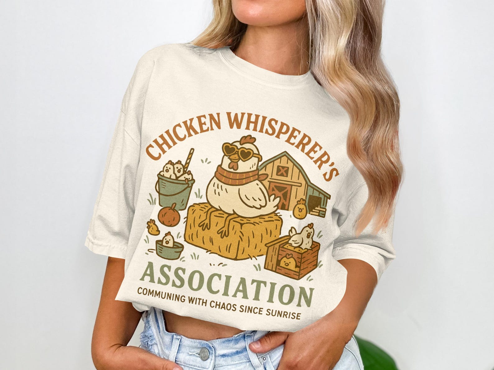 Chicken Whisperer T Shirt, Stardew Valley Shirt, Gamer Gift, Stardew Valley Merch, Cozy Gaming Shirt, Funny Chicken Shirt, Video Game Tee S
