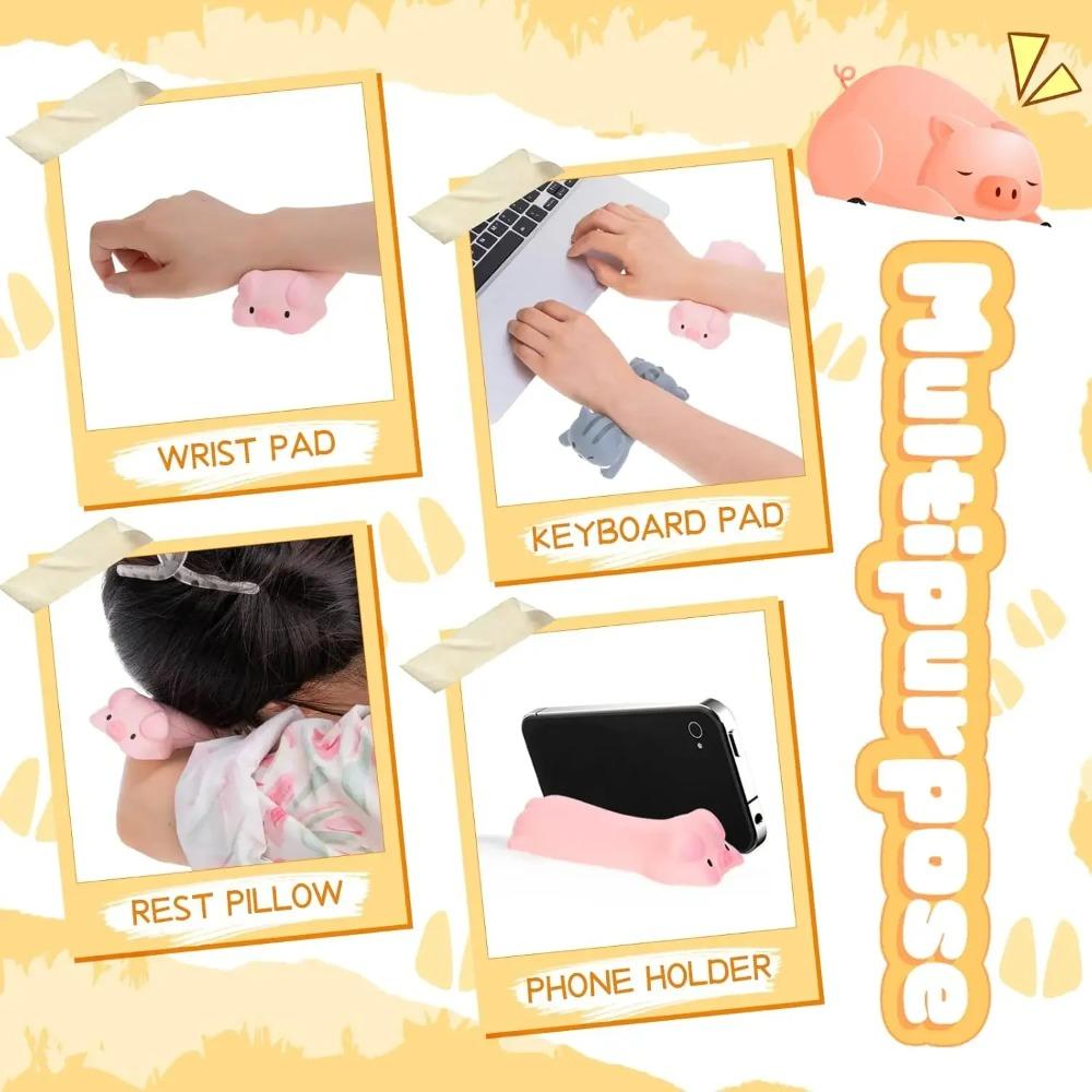 Kawaii Cat Squishy Toy Cute Animal Wrist Rest Support Mouse Squishy Stress Relief Toy Gift for Kid Desk Office Computer Laptop