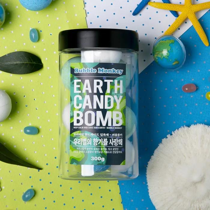 Bubble Monkey Earth Candy Bomb Bubble Bath Bath Bomb 30gx10ea