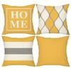 Colorful Geometric and Plant PillowcaseBedroom Living Room Sofa Home Decor Polyester Cushion Cover with Zipper