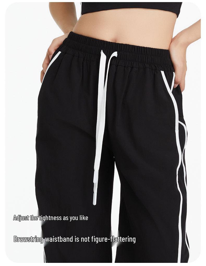 Women's Windproof Wide-Leg Pants for Summer Hiking & Yoga