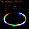 4 Modes Dog Luminou Charge Collar Led Usb Cat Silicone Colorful Collars Cuttable Night Glow Pet Loss Prevention Dogs Accessories