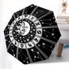 Zodiac Wheel Astrology Chart Horoscope DesignUmbrella, Portable 3-Fold Compact Umbrella for Men & Women Gift