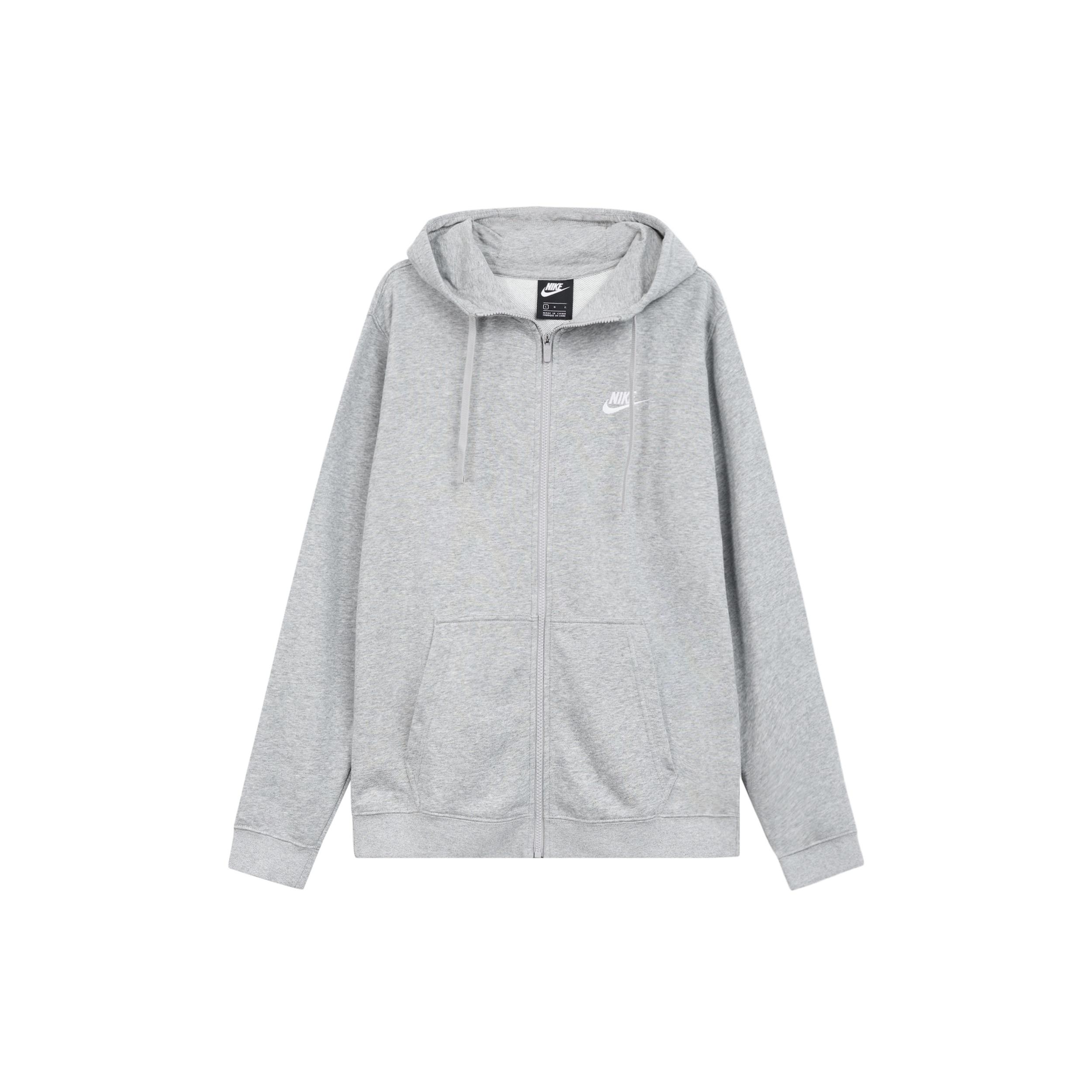 Nike Sportswear Club French Terry Full House Hoodie gray Men s 804392-063 XL