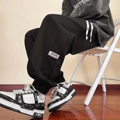 Lente en Zomer Losse Broeken voor Heren Garderobe Broek Design Trendy Sportief Veelzijdig en Knap Casual Broek