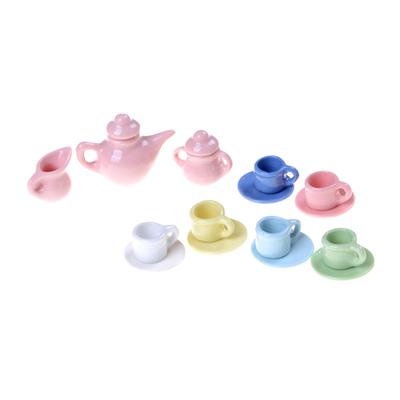 1:12 Stůl pro domeček pro panenky Nádobí Porcelánové Miniaturní Čajové Sady Mini Konvička Kávová Sada