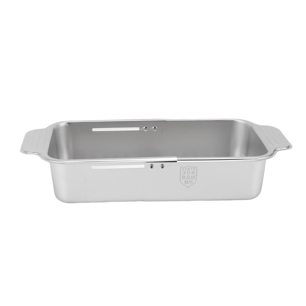 Over The Sink Strainer Extendable 304 Stainless Steel Over The Sink Colander for Kichen Washing Vegetables Fruits