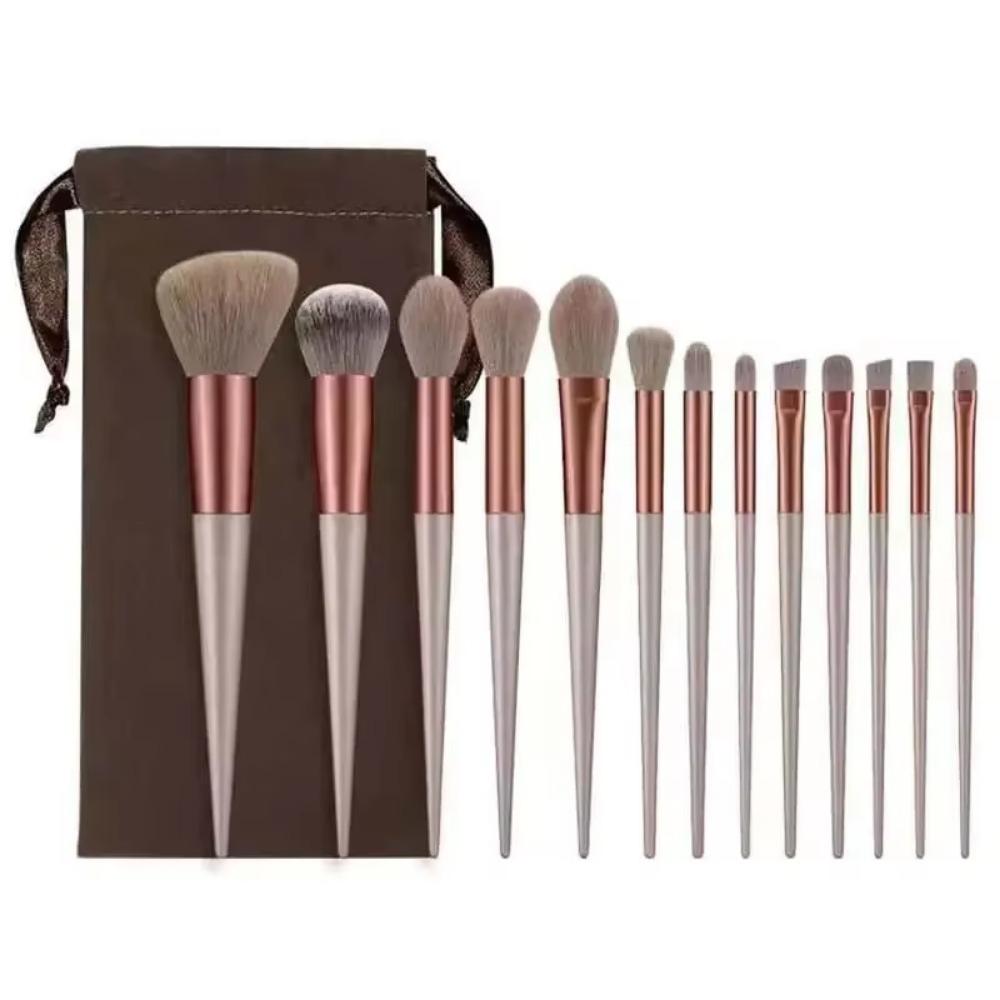 13pcs Soft Fluffy Makeup Brushes Set Cosmetics Soft Hair Powder Blusher Brush Foundation Eyeshadow Make Up Brush Beauty Tools
