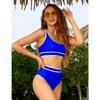 New sexy swimsuit women's bikini bikini split contrasting multi-color swimsuit