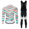 Men Women Cycling Long Sleeve Jersey Set Breathable Quick Dry Performance Wear Road Mountain Bike Riding