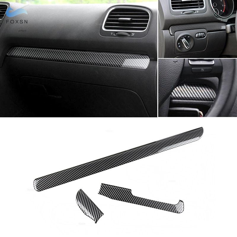 Car Interior Accessories For VW Golf 6 GTI MK6 2008 - 2013 Console Gear Shift Panel / Door Handle / Air Outlet Vent Trim Cover
